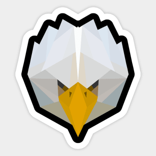 Polygonal Eagle Art Sticker